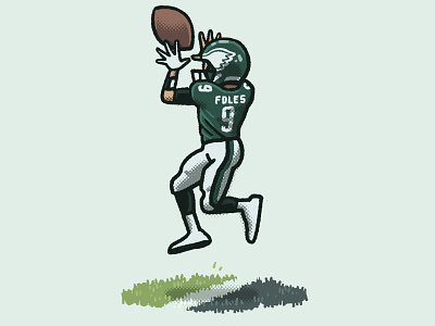 The Philly Special athlete drawing eagles football illustration mario nfl nick foles phiadelphia philly philly special portrait spo mo spo mos spomo sports spot illustration super bowl zucca