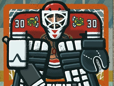 Ed Belfour Portrait athlete blackhawks chicago drawing ed belfour goalie hockey illustration mario nhl portrait sports zucca