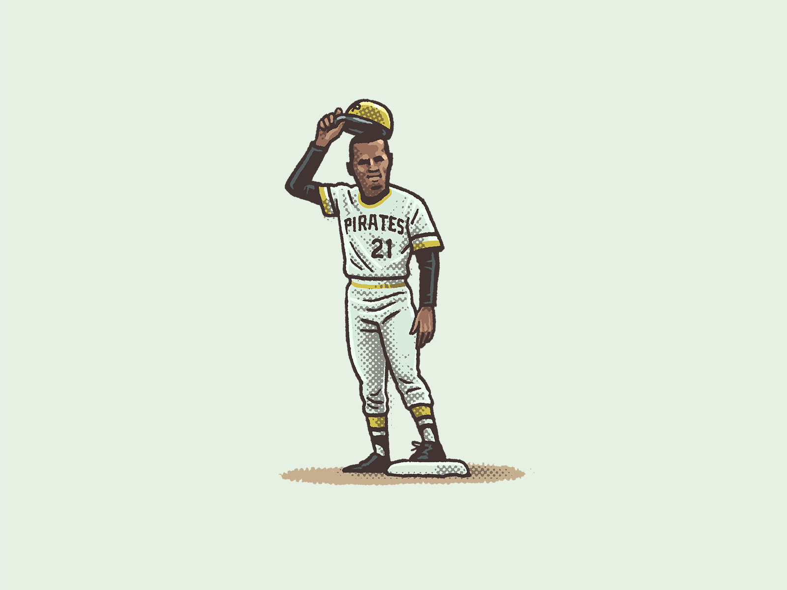 Roberto Clemente's 3,000th Hit by Mario Zucca on Dribbble