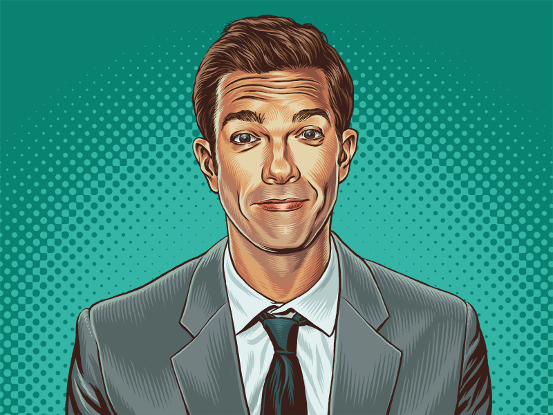 John Mulaney Portrait comedy standup editorial the ringer ringer john mulaney portrait illustration