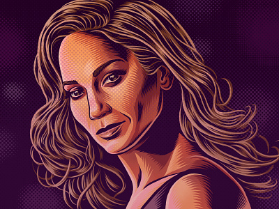 Jennifer Lopez Portrait drawing hustlers illustration j.lo jennifer lopez mario movie portrait ringer the ringer zucca