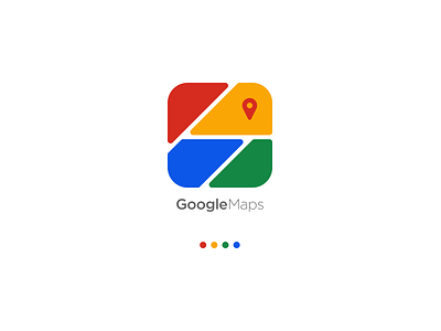 Google Maps - Logo Redesign app branding design flat icon logo minimal