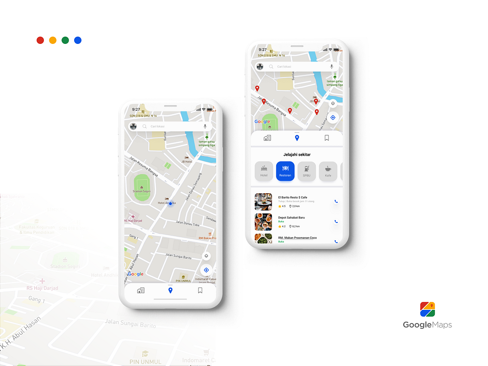 Google Maps   UI Redesign By Afif Bazit 👀 On Dribbble