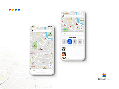 Google Maps - UI Redesign