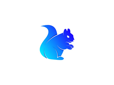 Blue Squirrel animal logo animals logo blue logo clean logo flat logo logo modern logo siluet squirrel squirrel logo vektor logo