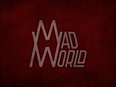 Mad World design lettering logo logotype typography