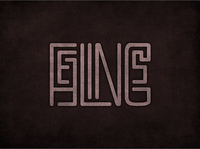 Feelings design lettering logo logotype typography vector