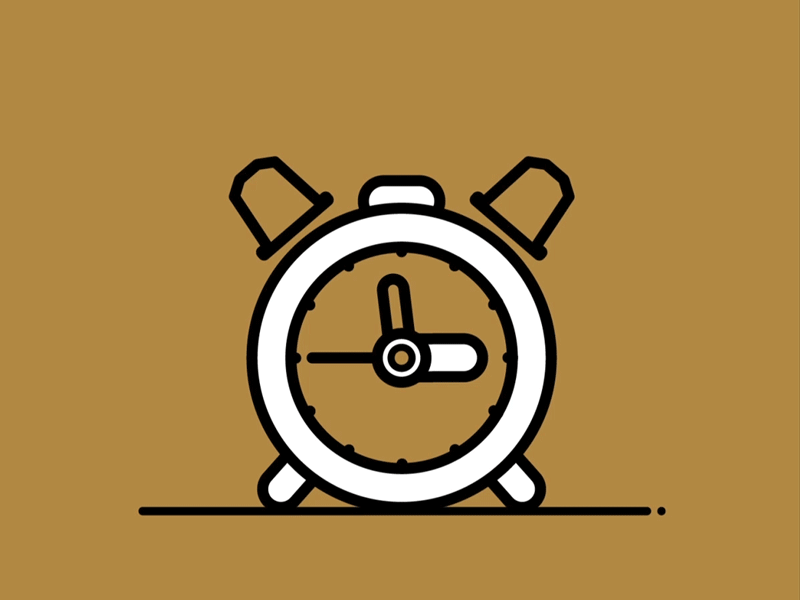 Nespresso Alarm Clock branding design gif icon illustration nespresso social media vector