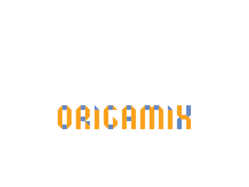 Origamix branding circus generative gif identity logotype origami