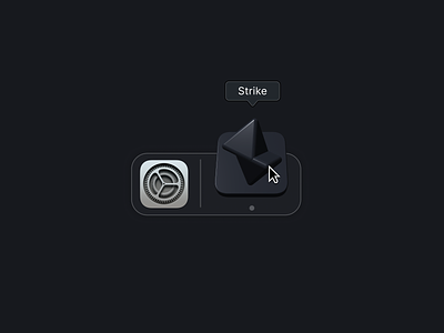 3d Icon 3d 3d icon apple black crypto dock dock icon germany icon illustration ios letterart macos native nft product design remote spline startup strike
