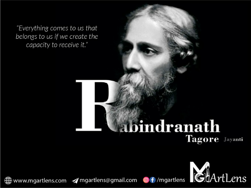 Rabindranath Tagore jayanti 2020 by mgartlens on Dribbble