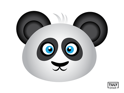 Panda Face Illustration