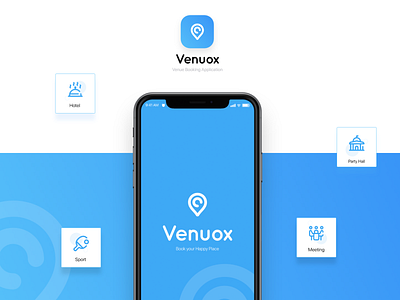 "Venuox" Venue Booking App adobe xd app design booking app booking system design space ui uidesign user interface design user interface ui venue