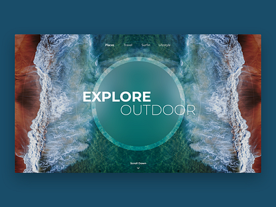 Exploration - Day 04 adobe xd graphic design outdoor ui uidesign user interface design user interface ui web website website concept website design