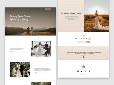 Wedding Planner design photography ui ux webdesign website wedding