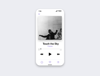 Simple music player - daily ui challenge daily ui dailyui music app music player ui ux