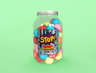 STOP! it´s Marshmallow Time 3d art artist branding characterdesign design diseño graphicdesign illustration logo packaging packagingdesign