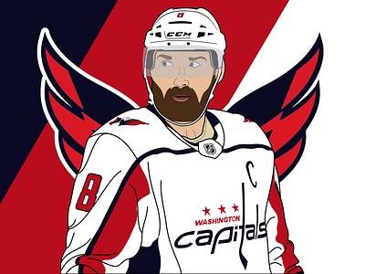 Alexander Ovechkin Fan art alexander art capitals dc hockey illustration ovechkin sport washington