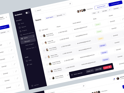 Workflows and processes | Evelation web app case study dashboard design designtips dribbble employer figma miro product productdesign research table time timetracker tracker ui userexperience ux ux study webapp