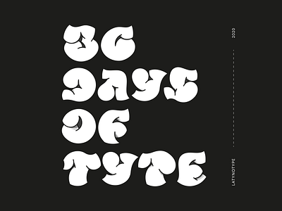 Letters for 36 days of type marathon