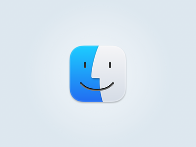 The Finder Icon - macOS Big Sur app app design apple bigsur finder flat icon logo macos sketch sketchapp