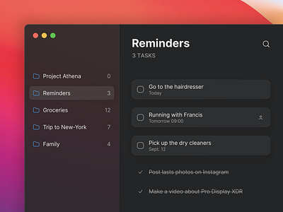 Reminders App