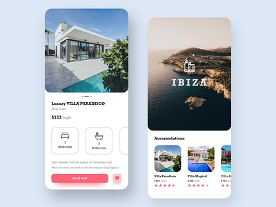 Accommodation Booking Concept UI Design