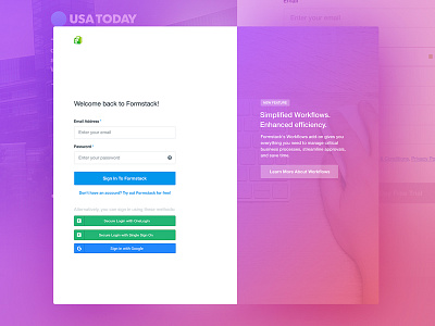 Login & Sign Up Flow Concept