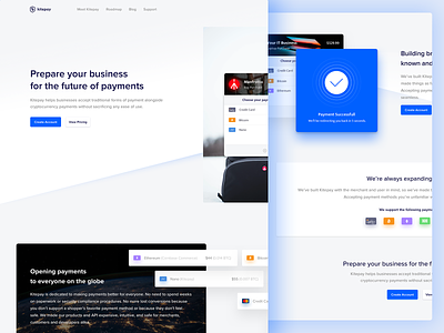 Kitepay Homepage Design crypto dashboard footer design header design homepage illustration landing landing page payment ui ux