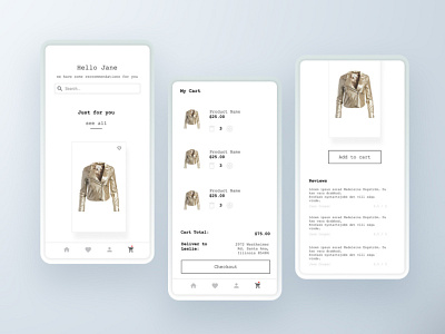 Webskin02 - Minimal clothing online store design ui ux web