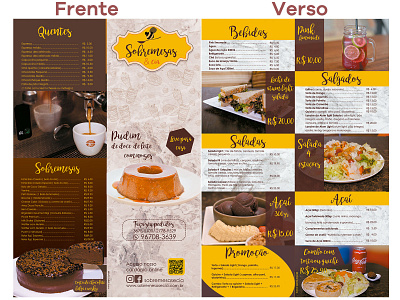 Cardápio Sobremesas & Cia brasil cardapio designer designer grafico esneito grafico pirituba sampa snieto sobremesas web designer