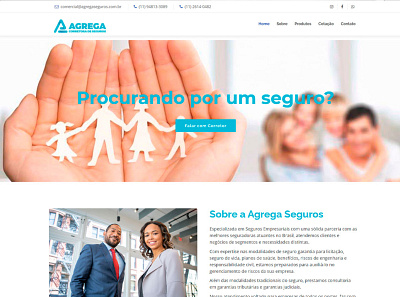 site agrega seguros brasil design esnieto illustration logo pirituba sampa snieto ui web