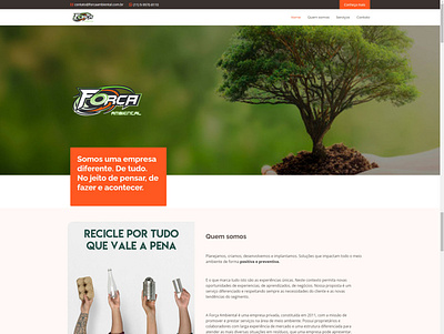WEB SITE ambiental força site website