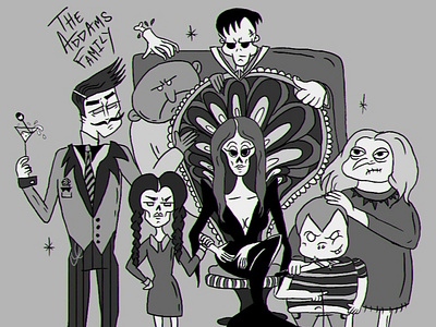 The Addams Family illustration