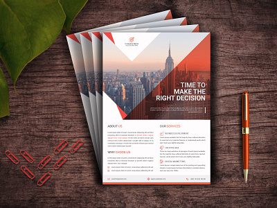 Corporate business flyer or brochure