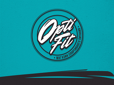 Optifit branding design handlettering health illustration lettering logo nutrition sports logo style vector