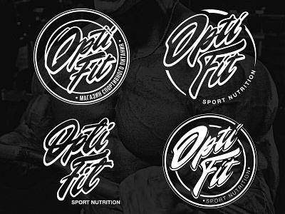 Optifit Options branding design handlettering health illustration lettering logo nutrition style vector
