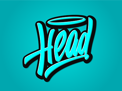 Lettering Head design graphic design lettering style typography vector