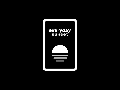 everyday sunset Logo logo nft