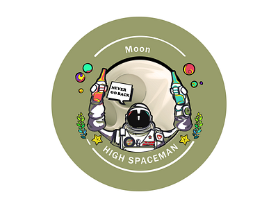 High Spaceman-MOON astronaut beer moon