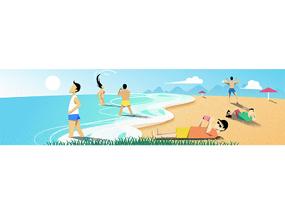 holiday beach holiday illustration ocean