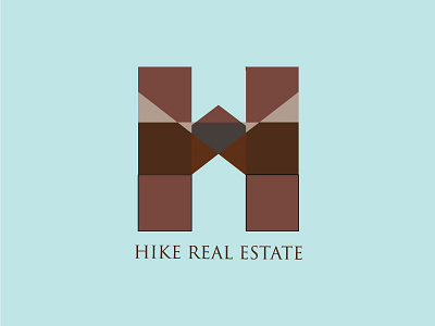 Hike Real Estate building logo hike real estate real estate agency real estate agent real estate logo realestate