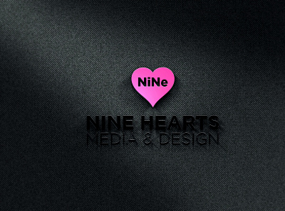 Nine hearts logo beauty logo branding business logo creative logo heart heart logo illustration love minimal minimalist modern design modern logo