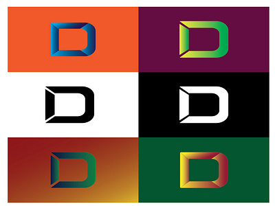 D letter  logo or typography logo