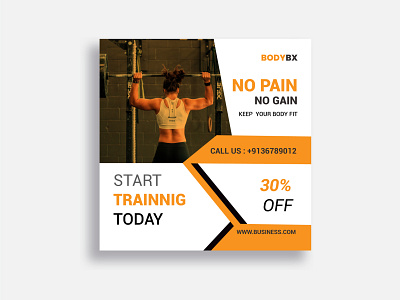 Gym Post design For Instagram