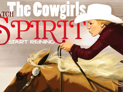 Reining Girl Poster canter cowgirl fast horse reining riding speed western