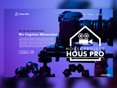 Landing Page Website Hous Project Concept