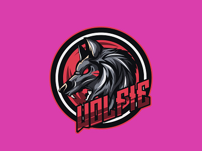 Wolfie Logo Esport animal badge beast brand character design emblem esport face game head illustration logo mascot predator sport symbol team wild wolf