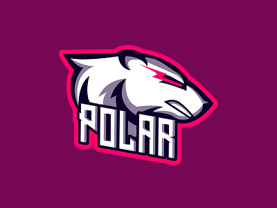 Polar Logo Esport angry animal arctic badge bear design emblem head ice icon illustration logo mascot nature polar sport symbol vector wild wildlife