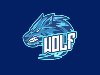 Wolf Logo Esport angry animal badge design emblem graphic head icon illustration isolated label logo mascot sign sport symbol team vector wild wolf